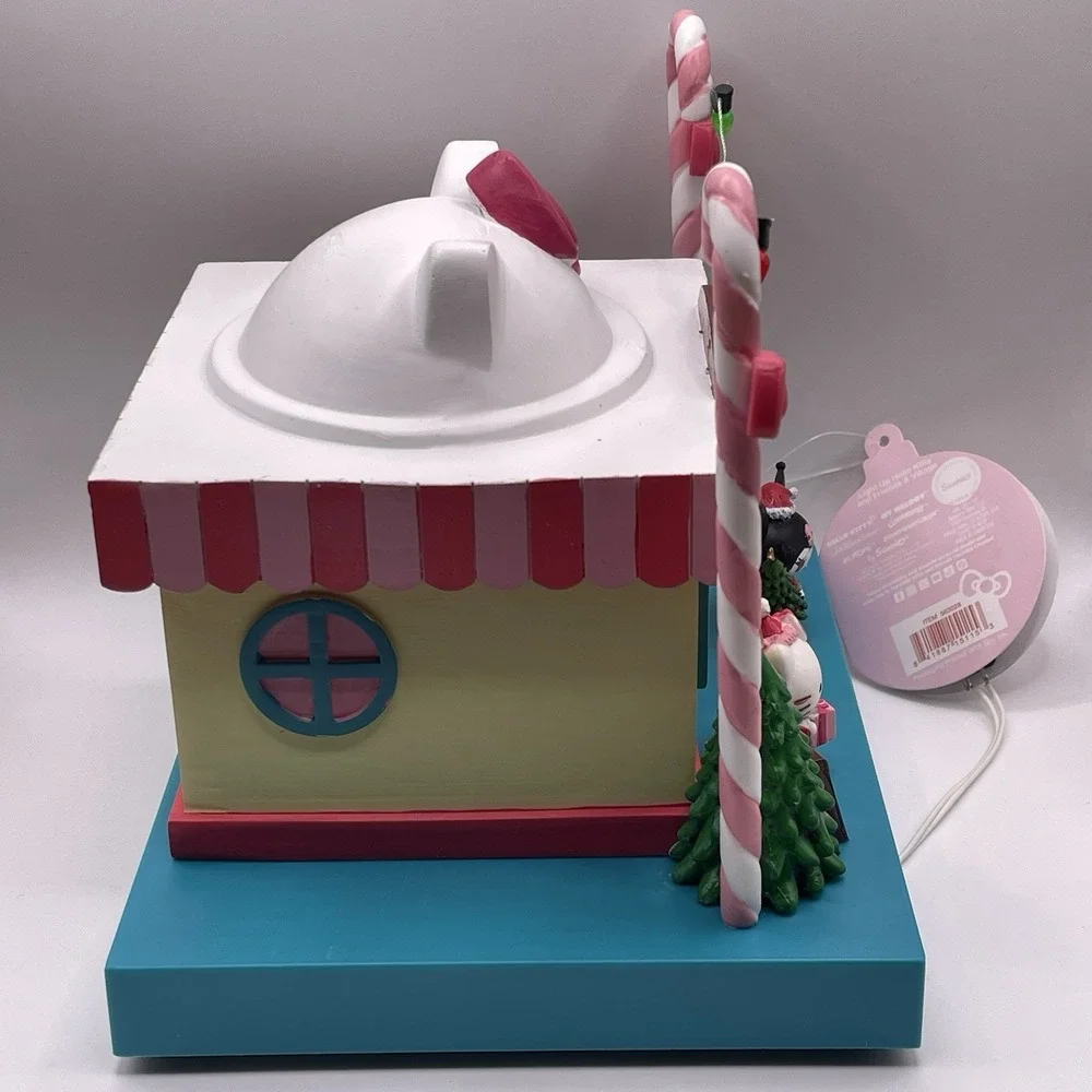 Hello Kitty Kuromi Pompompurin Light Up Christmas Candy Cane Village Sanrio NEW